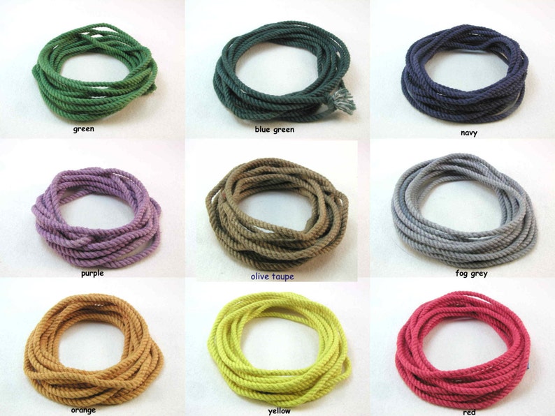 rope bracelet kit cord colors by WhatKnotShop on ETSY