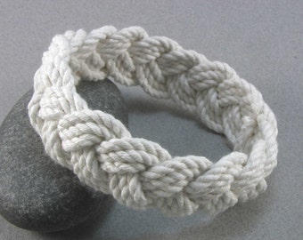 rope bracelet cotton turks head knot bracelet nautical sailor bracelet 100