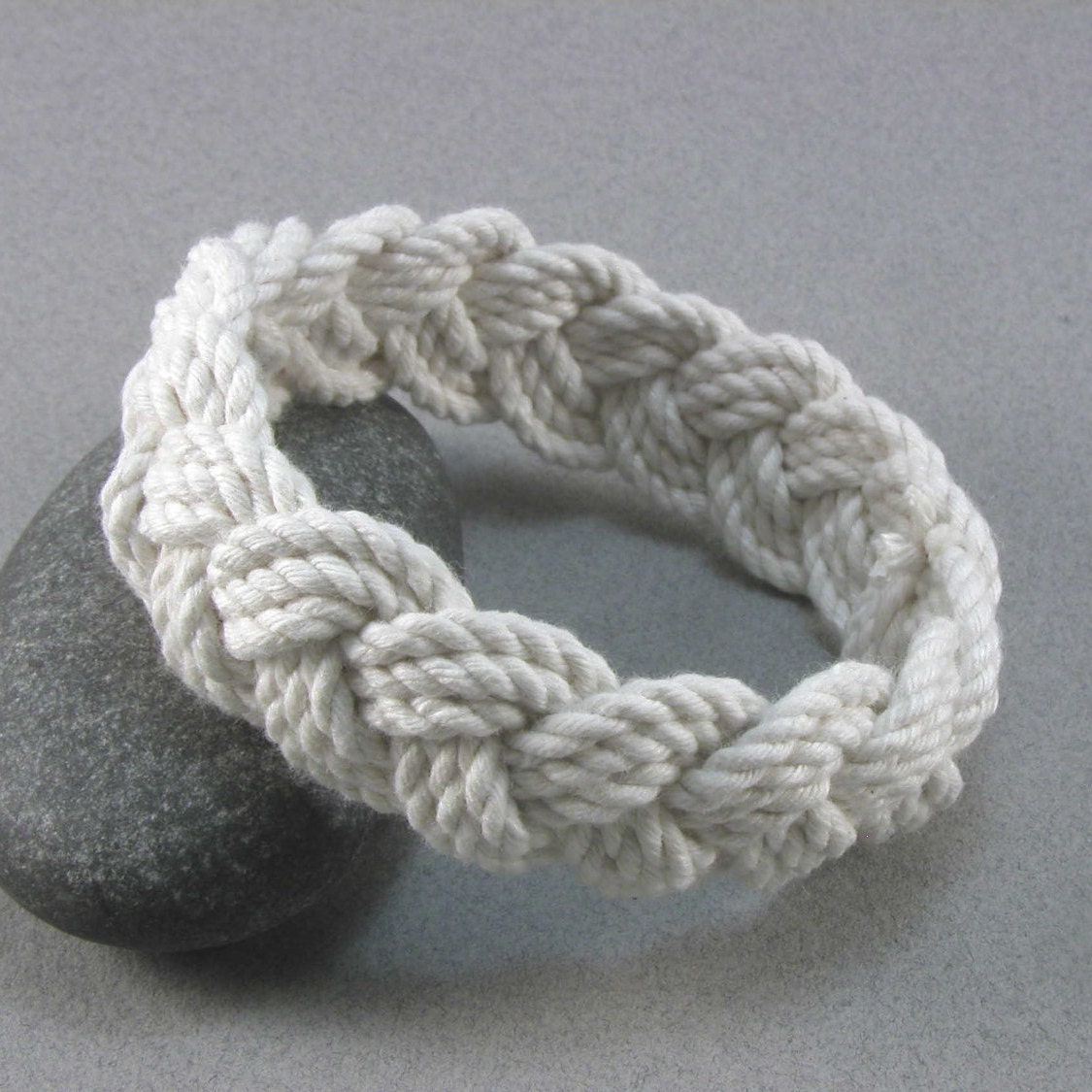 Rope Bracelet Cotton Turks Head Knot Bracelet Nautical Sailor Bracelet 100  