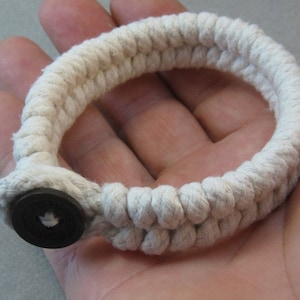 thick fishtail weave rope bracelet 3818