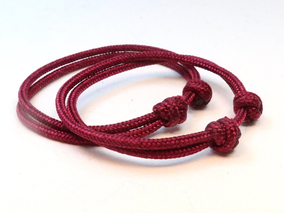 Red Sliding Knot Rope Bracelet 4618 Etsy