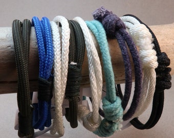 nylon slip on loop rope bracelets 4920