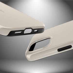 Faith-Inspired Tough Phone Case | Christian Gift | iPhone Samsung | Minimalist Cross Design | Neutral Beige color Bild 10