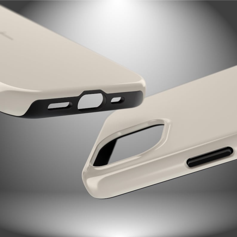 Faith-Inspired Tough Phone Case | Christian Gift | iPhone Samsung | Minimalist Cross Design | Neutral Beige color Bild 10