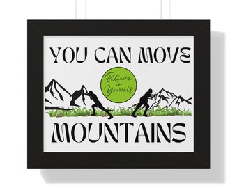 Framed Horizontal Poster / Inspirational Wall Art