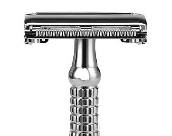 Double Edged Safety Razor, Stand & Gift Box