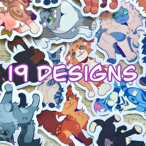 Warrior Cat Protagonist-Inspired Stickers