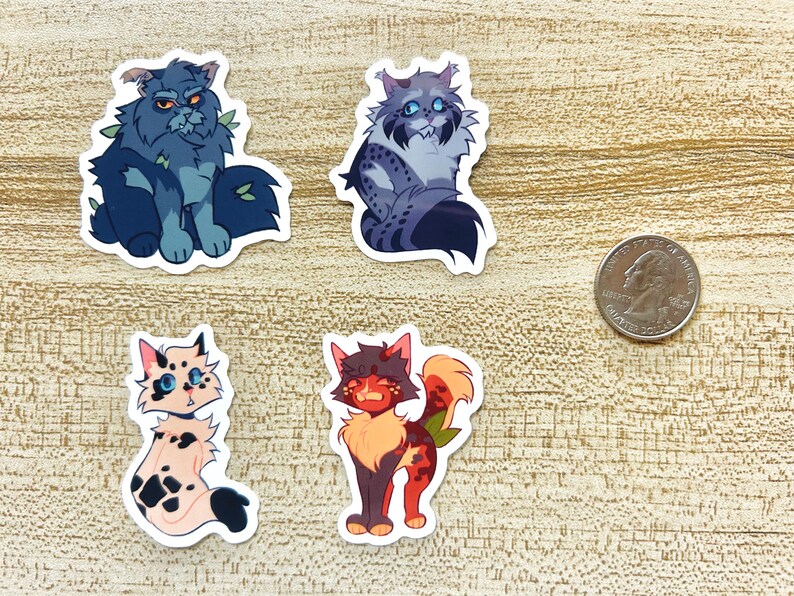 Warrior Cat Med Cat-inspired Stickers - Etsy
