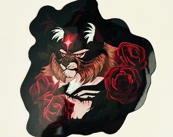 Adesivo ispirato al gatto guerriero Tigerstar