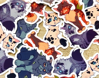 Op Warrior Cat Med Cat geïnspireerde stickers