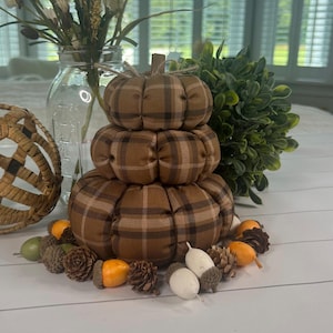 Fabric Stacked Stuffed Pumpkins, Fall, Halloween, Thanksgiving