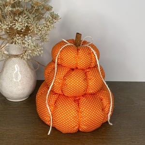 Fabric Stacked Stuffed Pumpkins, Fall, Halloween, Thanksgiving