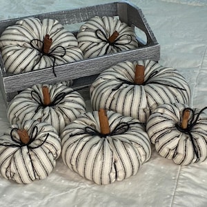 Fall Pumpkins, Stuffed Fabric Pumpkins, Fall Decor, Bowl Fillers, Tiered Trays, Thanksgiving
