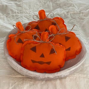 Halloween Pumpkin, Jack-O-Lantern, Stuffed Pumpkin, Bowl Filler, Tiered Tray