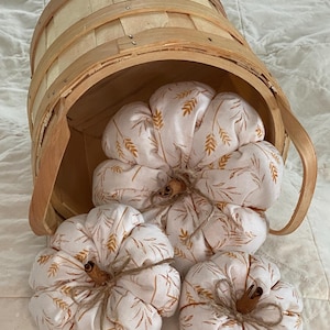 Fall Pumpkins, Stuffed Fabric Pumpkins, Fall Decor, Bowl Fillers, Tiered Trays, Thanksgiving