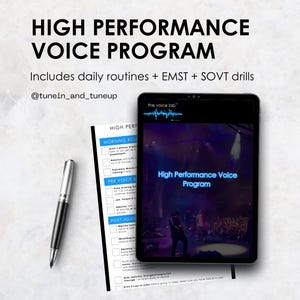 High Performance Voice Program | Vocal Health Routine for Singers, Speakers, Actors & Teachers | Digital Voice Care Toolkit