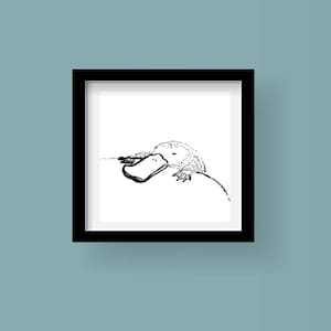Platypus Art Print, Sleepy Platypus, Platypus Print, Platypus art, Platypus, Platypus art, art, baby print, Cute Platypus, Kids wall art