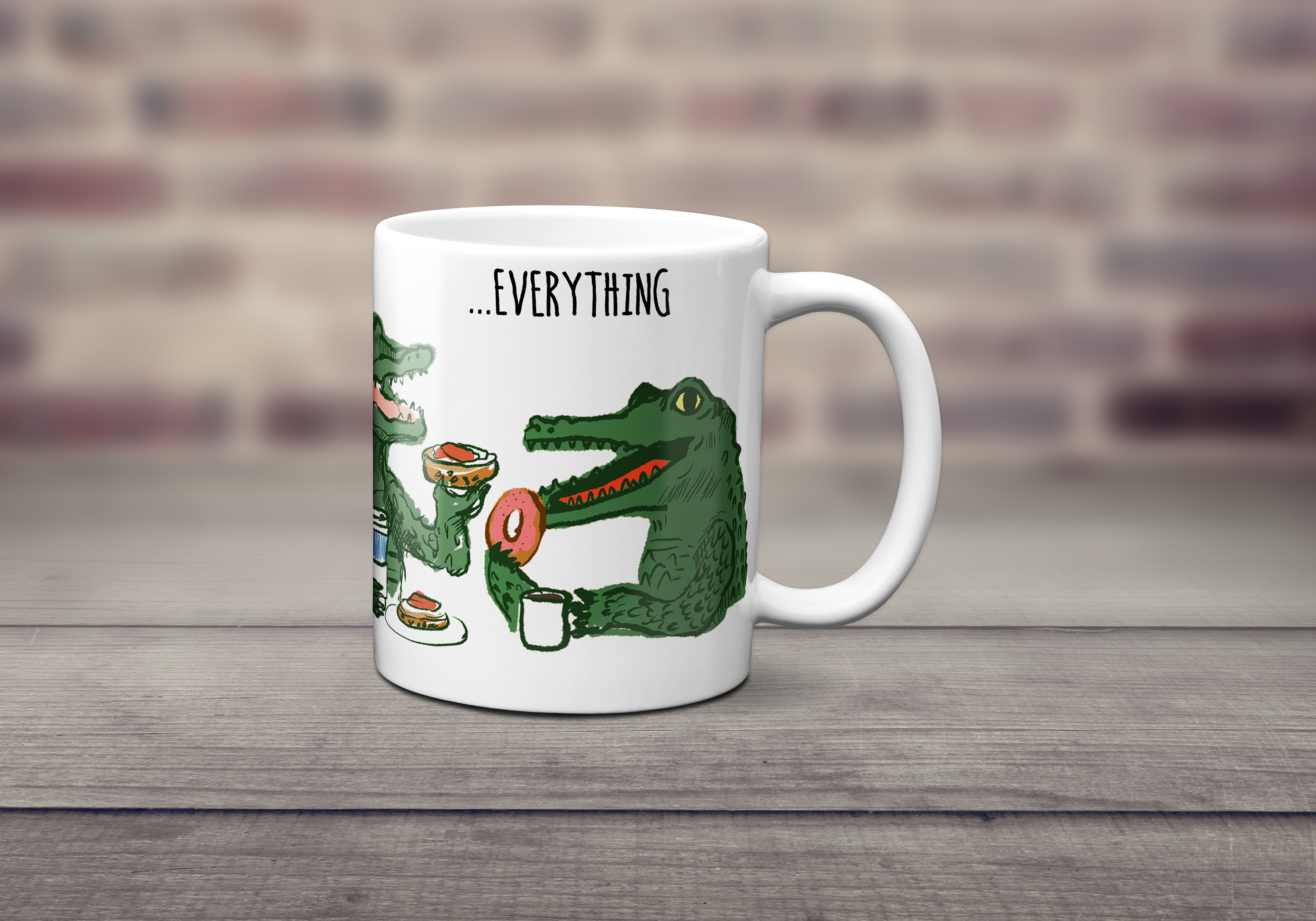 Gator Bulk Mugs Sublimation Blank Ceramic Mug White With Black Interior,  11oz, case of 36 