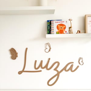Butterfly Name Sign, Custom Butterfly Sign, Personalized Butterfly Sign, Butterfly Nursery Decor, Baby Name Wall Sign, Butterfly Wall Decor