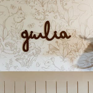 Placa de nome, Placa de nome para berçário, Placa de nome de madeira personalizada, Placa de nome de madeira, Presente para chá de bebê, Decoração de parede para quarto infantil, Placas de nome personalizadas