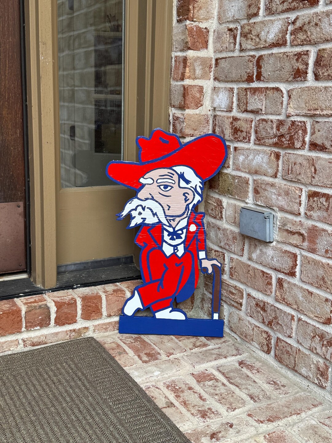 Colonel Reb Ole Miss Sign – Handcrafted Wood Art for Rebels Fans, Game ...