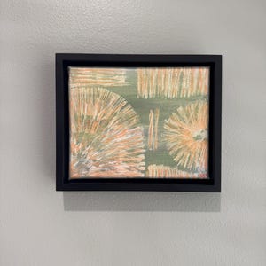 Hiss – Original Snake Acrylic Painting on 11x14 Framed Canvas With