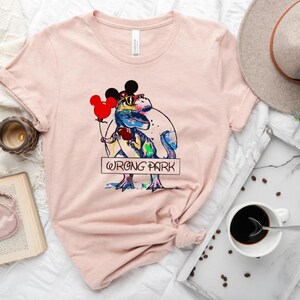 Wrong Park Shirt, Disney Shirt, Disney Wrong Park Shirt, Mickey Shirt, Dinosaur Shirt, Dinosaur Cartoon, Tyrannosaurus Shirt, Tyrannosaurus