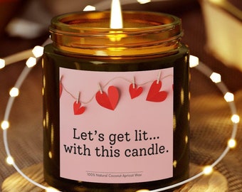 Funny Valentine's Day Candle: Coconut Wax Love Candle
