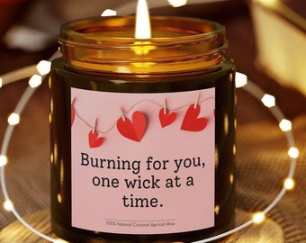Funny Valentine's Day Candle: Coconut Wax Love Gift