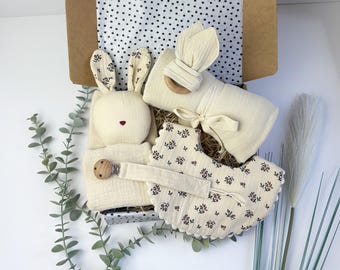 Set de regalo para bebé, Set de regalo para recién nacido, Regalo para baby shower, Caja de regalo para bebé, Regalo unisex, Regalo para bebé, Caja de regalo para recién nacido, Cesta para bebé,