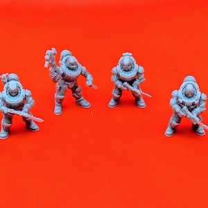 Spec Ops Squad Unpainted Miniatures