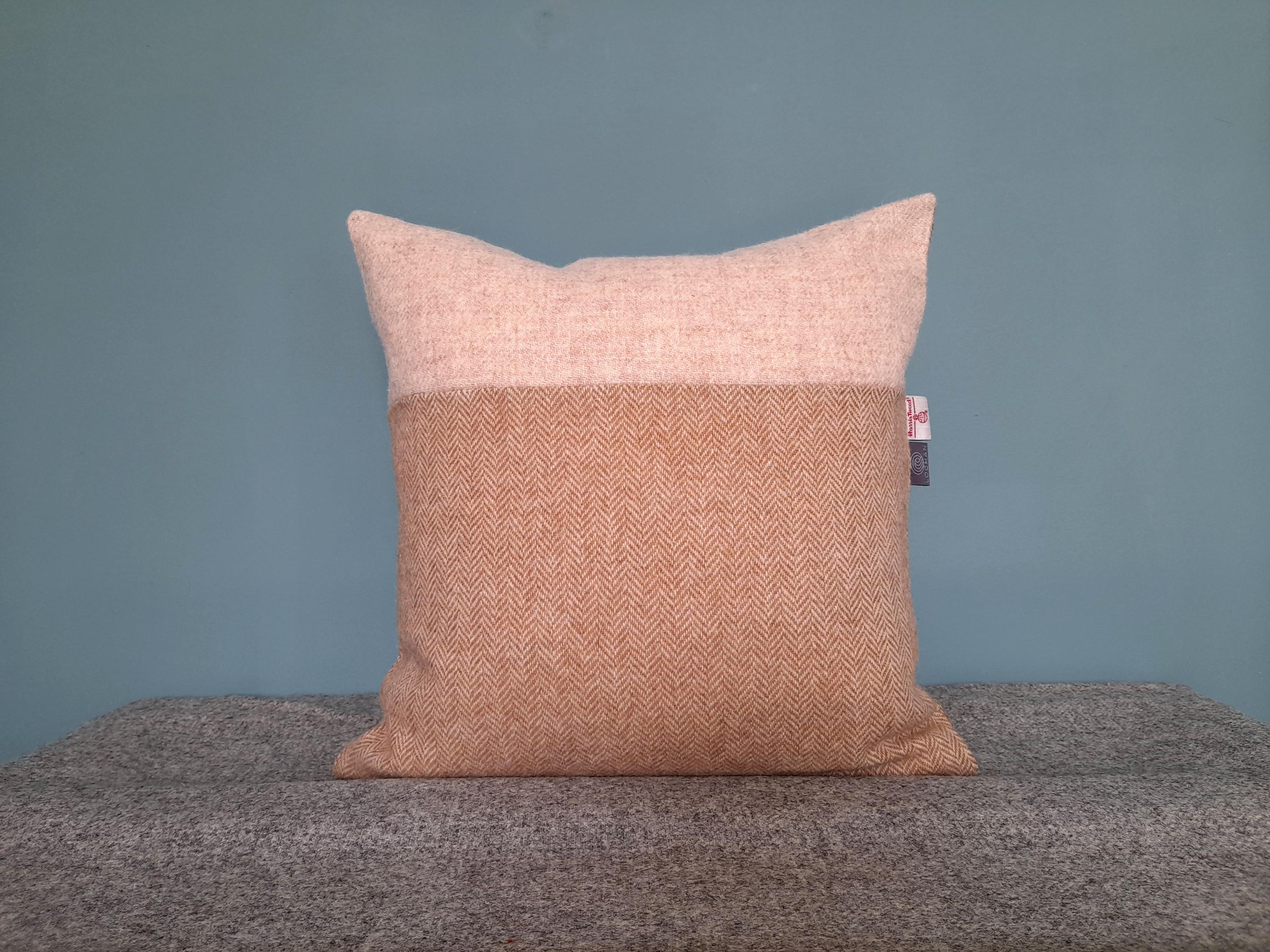 Authentischer Harris Tweed Stoff Kissenbezug 16 Zoll. X 16