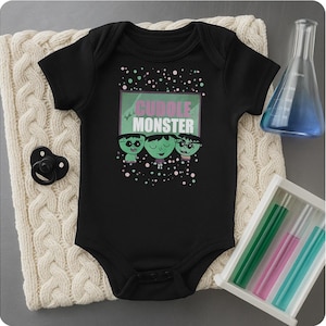 Traje de bebé Frankenstein: Body de algodón para Halloween "Monstruo de los Mimos"