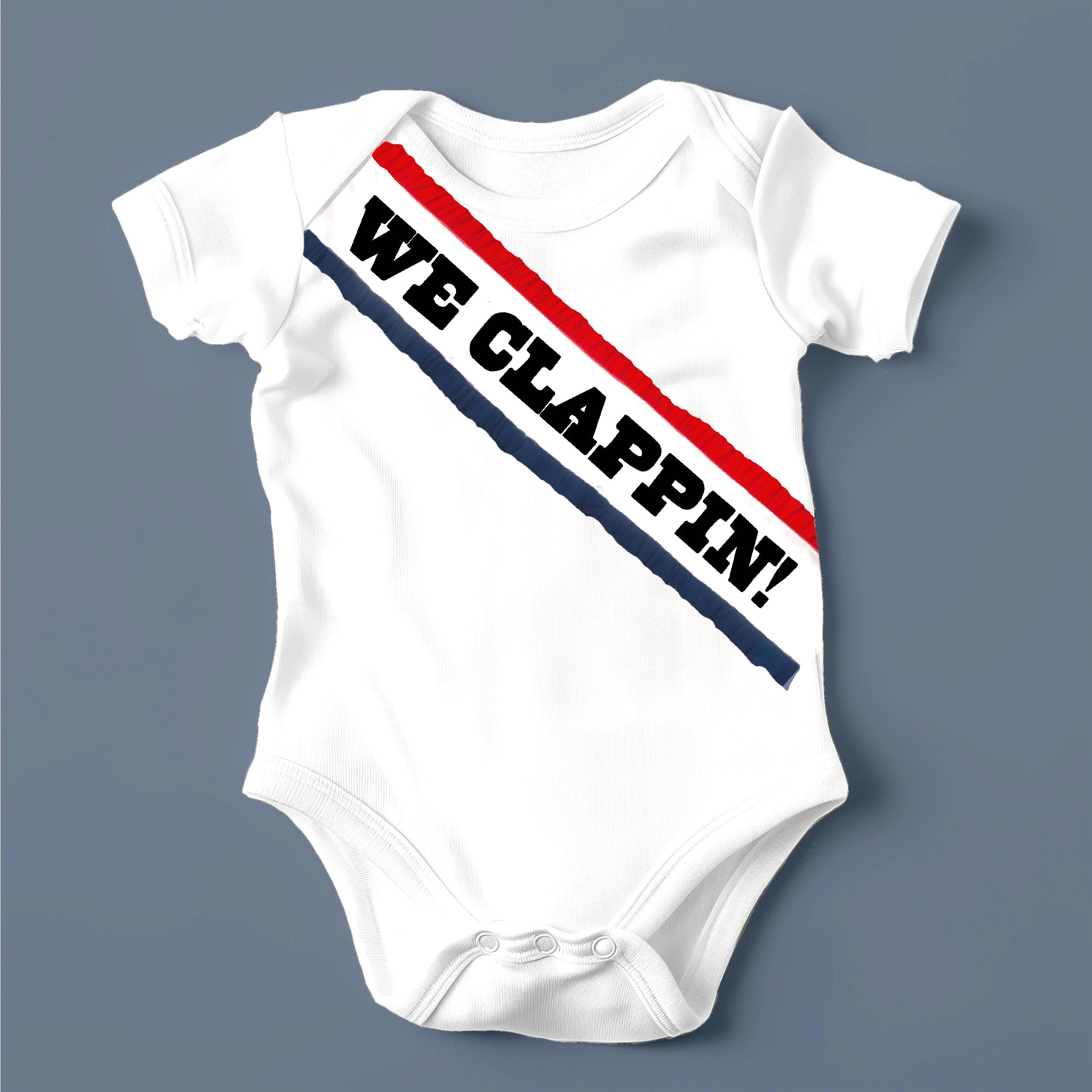 Conjunto Beybey / Body para bebé "¡Aplaudimos!" / Conjunto de vaquero y vaquera para bebé / 100 % algodón / Vaquero o vaquera / Colmena / 0-24 meses