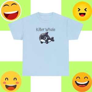 Orca Whale Graphic Tee, Killer Whale T-Shirt, Ocean Animal Shirt, Cute Marine Life Tee, Unisex Whale Gift