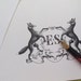 see more listings in the Greyhound, Whippet, Italian Dog, Napoleonic Bee, Sheep, Deer, Stag Personalized Note Pads, Monogrammed Note Cards and Gifts section
