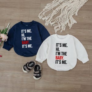 It&#39;s Me Hi I&#39;m the Baby It&#39;s Me Baby Romper, Funny Gift For Newborn Outfit, Trendy Baby clothes, I&#39;m The Baby Retro Shirt, Baby Shower Gift