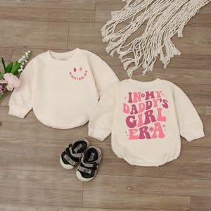In My Daddy&#39;s Girl Era Baby Romper, Newborn Bodysuit, Baby Shower Gift, Gift For Daughter From dad Shirt, Pregnancy Announcement Baby Outfit