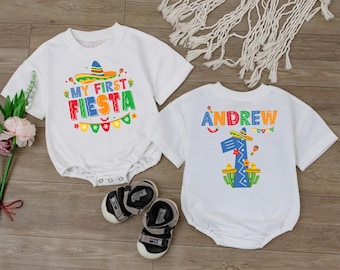 My First Fiesta Baby Bodysuit, 1st Birthday Baby Romper, Uno Fiesta Birthday Outfit, Cinco de Mayo Birthday shirt, Baby Clothes, Shower Gift