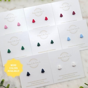 Klei oorknopjes mini kerstboom | Leuke kerstoorbellen | Leuke vakantieoorbellen | Winteroorbel | Kerstcadeau | Handgemaakt