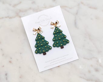Orecchini Pendenti Albero Di Natale Per Donna – Gioielli Festa In Lega Di Zinco Con Strass E Perle – Leggeri (18g) – Disponibili In Verde, Oro E Rosso – Regalo Natalizio - 2