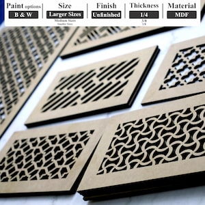 Custom MDF Vent Cover, Custom Wall & Ceiling Register