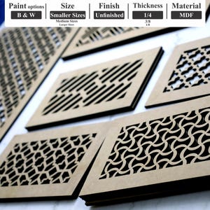 Custom 1/4 thick HVAC Vent Cover for Walls and Ceilings