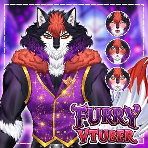 Furry VTuber Character | Custom Anthro Artwork | Digital Avatar Design | Personalized Streaming Portrait | VTuber Model Commission