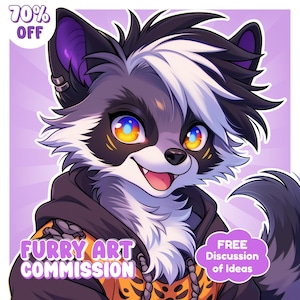 Custom Furry Art | Furry Commission, Furry Icon, Furry Avatar, Fursona Commission, Anthro Character, PFP Furry, Furry Adopt