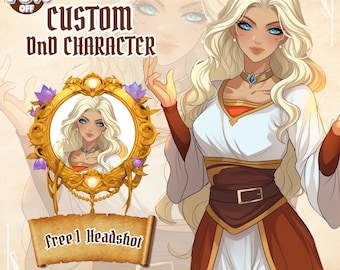 Custom DND Character Art: Personalized Dungeons and Dragons Illustration
