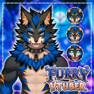 Custom Live2D Furry Vtuber | Vtuber Model | Furry Avatar | Fursona | Anthro Art | Furry Commission | Custom Vtuber