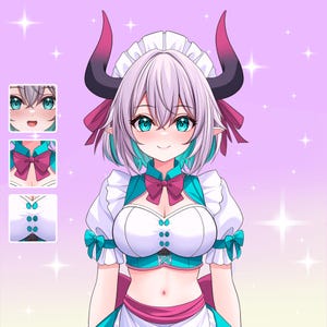 Custom PNGtuber Model | PNGTuber Model Commission | PNGtuber Character, PNGtuber for Twitch YouTube Stream, PNGtuber Model, PNGtuber Anime