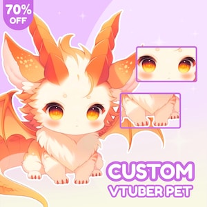 Custom Pet Vtuber Model | Vtuber Pet Avatar | Animal Vtuber | Live2D Rigged | Vtuber Commission | Cute Streaming Mascot