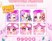 Custom Twitch Emotes for Streamer | Twitch and Discord Emotes | Cute Custom Emotes | Streamer Emote Pack